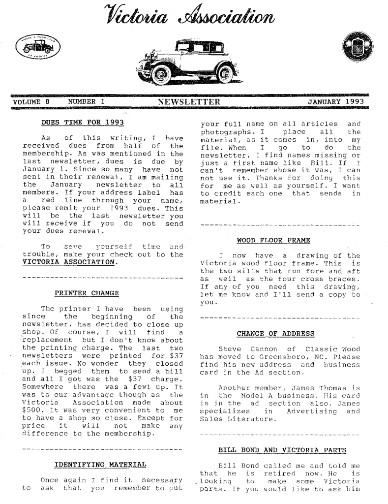 January, 1993