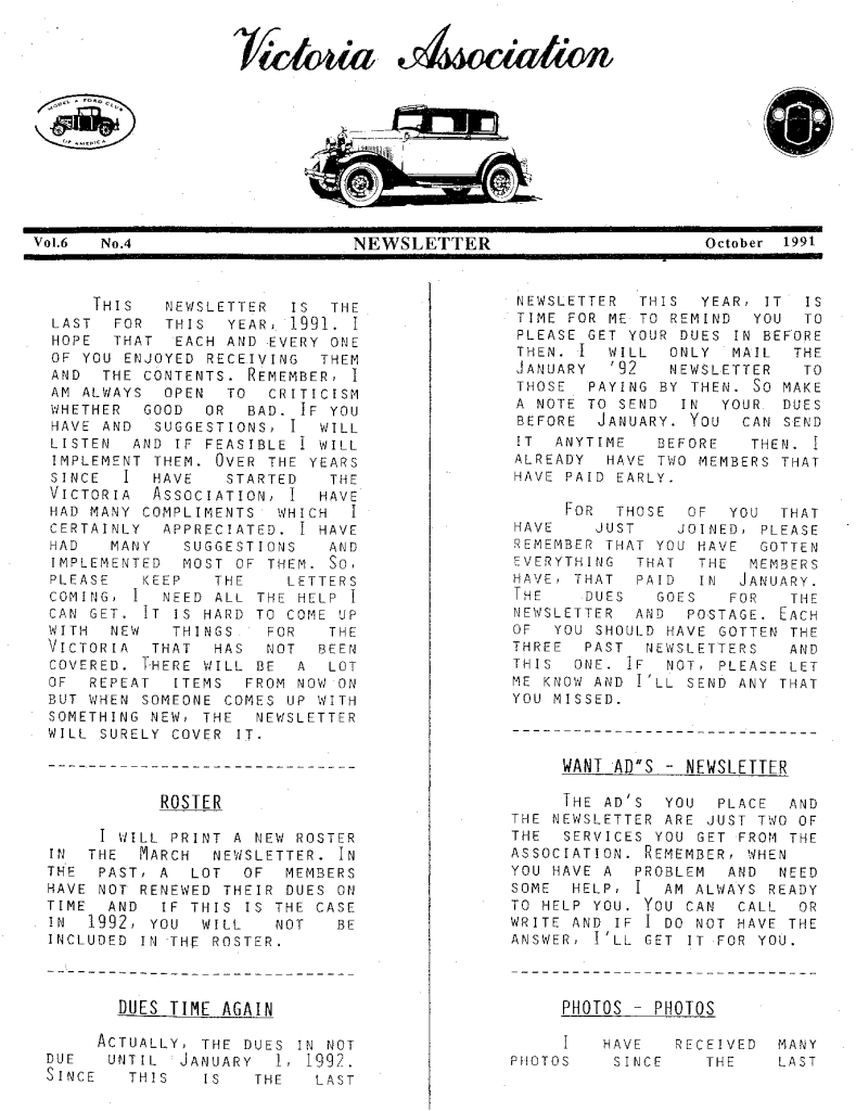 October, 1991